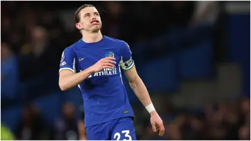 Conor Gallagher in action during the Premier League match between Chelsea FC and Crystal Palace at Stamford Bridge. Photo by Jacques Feeney.