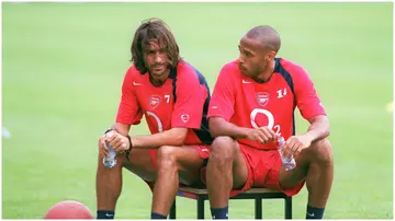 Thierry Henry and Robert Pires