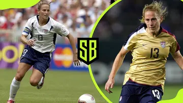 United States midfielder Kristine Lilly in action during a past game