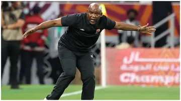 Pitso Mosimane has resumed fully at Saudi Pro League side Abha Club. Photo: KARIM JAAFAR.