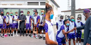 Governor Babajide Sanwo Olu Donates Coaster Bus to Female Nigerian Club FC Robo