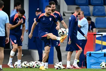 Croatia's Mateo Kovacic (C) admitted the midfield has struggled badly at Euro 2024 so far