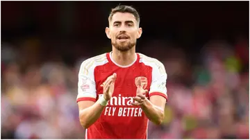 Jorginho reacts during the pre-season friendly match between Arsenal FC and AS Monaco at Emirates Stadium. Photo by Stuart MacFarlane.