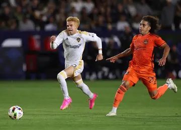 Riqui Puig and Adalberto Carrasquilla in Carson, California.