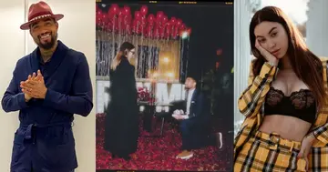 Kevin-Prince Boateng proposes to girlfriend Valentina Fradegrada with firework display