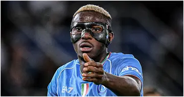 Victor Osimhen in action for Napoli. The Nigerian striker has removed all club-related posts from his Instagram after he was trolled on social media.