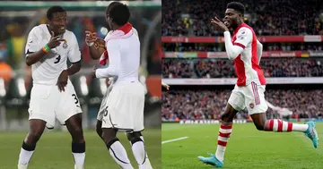 Asamoah Gyan, Thomas Partey, Ghana, Arsenal