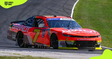 Justin Allgaier races during the NASCAR Xfinity Series.