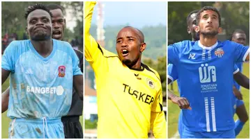 Tusker's Eric Kapaito (centre), Nairobi City Stars' Mohamed Bajaber (right) and Shabana's Justine Omwando named in the FKF Premier League round 18 Team of the Week