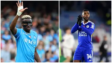 Victor Osimhen and Iheanacho are among Super Eagles players linked with a summer move to the English Premier League. Photo: Cesare Purini/Hannah Fountain.