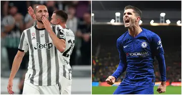 Giorgio Chiellini, Christian Pulisic, Juventus, Chelsea