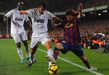 Barcelona legend Lionel Messi equals Raul's goals record