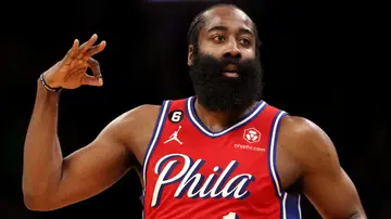 James Harden, Boston Celtics, Philadelphia 76ers, Joel Embiid, Jayson Tatum, Jaylen Brown, Tobias Harris, Marcus Smart, NBA, NBA Playoffs, Tyrese Maxey