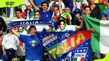 Italy Fans at the UEFA Euro 2000 Group B match