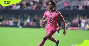 Inter Miami's Leonardo Campana celebrates a goal