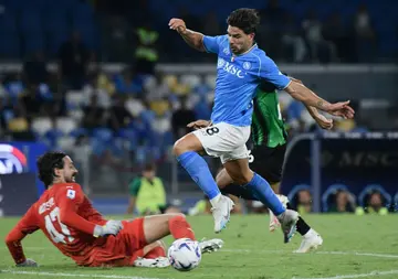 Giovanni Simeone (L) has scored once so far this season