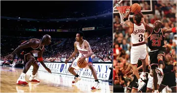 Michael Jordan, Allen Iverson, Philadelphia 76ers, Chicago Bulls, NBA