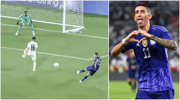 Angel Di Maria, stunning, volley, Argentina, UAE, warm-up, preparatory game, World Cup