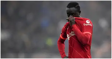 Sadio Mane looks dejected during the UEFA Champions League clash between FC Internazionale and Liverpool FC.. Photo by Nicolò Campo.
