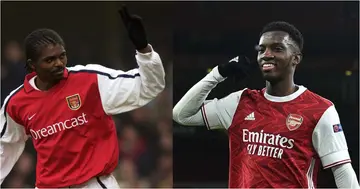Eddie Nketiah, Nwankwo Kanu, Arsenal, Ghana, Nigeria, Premier League