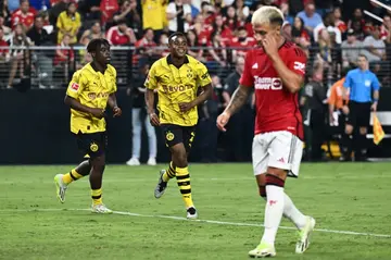 A second-half strike by Dortmund substitute Youssoufa Moukoko proved the difference in an entertaining clash at the Allegiant Stadium