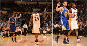 Stephen Curry, Kobe Bryant, Lakers, Warriors, NBA