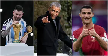 Lionel Messi, Barrack Obama, Cristiano Ronaldo, 2022 World Cup, Argentina, France, Portugal