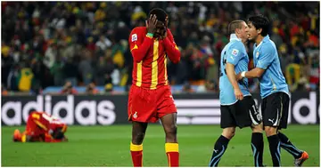 Asamoah Gyan, Ghana, World Cup, South Africa, Uruguay, Luis Suarez