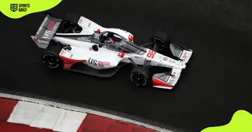 Marco Andretti drives during NTT IndyCar Series testing.