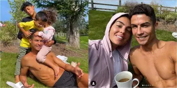 Ronaldo shares adorable photo in new Manchester home with family after joining Old Trafford club