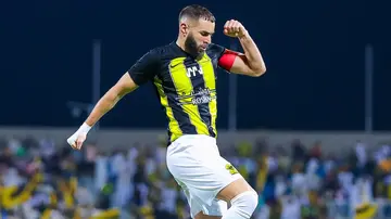 Karim Benzema, Al Ittihad, Al Ahdoud, Saudi Pro League, knee goal