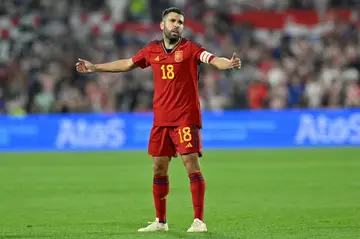 Spain midfielder Jordi Alba, seen here during the UEFA Nations League final against Croatia, has signed for Major League Soccer's Inter Miami