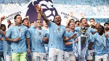 Manchester City, Premier League, Kyle Walker, Ederson, Kevin De Bruyne, Phil Foden, John Stones, Bernardo Silva.