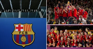 Barcelona players in the Men's and Women's World Cup winning teams.