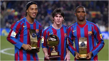 Ronaldinho, Lionel Messi, Samuel Eto'o, Barcelonam, Cameroon, Argentina