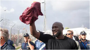 Romelu Lukaku, Ciampino Airport, Rome, Italy.