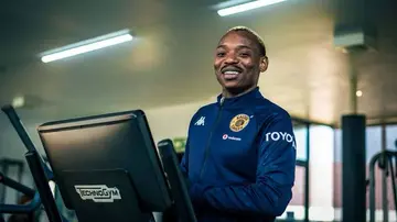 Khama Billiat at Kaizer Chiefs' training centre.