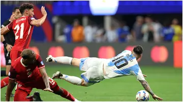 Jonathan Osorio, Derek Cornelius, Lionel Messi, Argentina, Canada, Copa America 2024, Mercedes-Benz Stadium, USA.