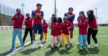 Masaka Kids Africana met with Barcelona superstars ahead of their upcoming live performance.
