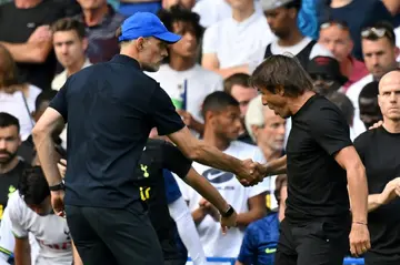 Thomas Tuchel (left) and Antonio Conte (right) were both sent-off after Chelsea's 2-2 draw with Tottenham
