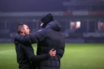 Nathan Jones (L) has been appointed manager of Premier League strugglers Southampton after impressing in two spells at second tier Luton Town