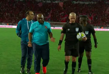 al ahly, wydad casablanca, pitso mosimane patrice motsepe, caf, champions league final, referee, south africa, victor gomes