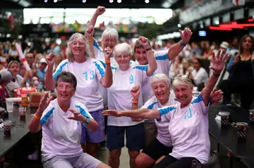 Members of the original 1972 Lionesses team cheered on the 2023 side at one venue near Wembley Stadium