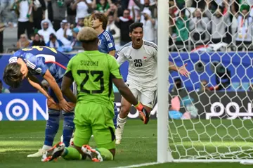 Japan's goalkeeper Zion Suzuki had a torrid time against Iraq