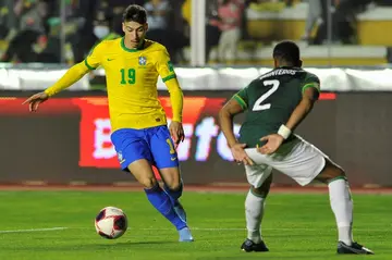 Brazil's Gabriel Martinelli (left) had made only three substitute appearances for Brazil before he was called up to the World Cup squad in Qatar