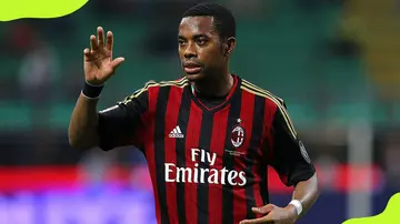 Robinho during Serie A match