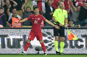 Arda Guler (L) became Turkey's youngest-ever goalscorer in a Euro 2024 qualifier against Wales in June