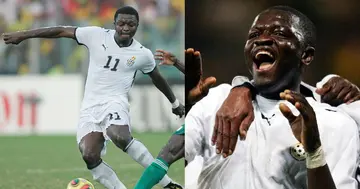 Sulley Muntari playing for Ghana against Nigeria. Credit: Getty Images