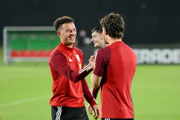 Ethan Ampadu (L) has made 37 international appearances for Wales