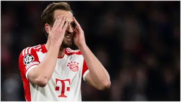 Harry Kane looks dejected during the UEFA Champions League match between FC Bayern Munchen and SS Lazio. Photo by Nicolò Campo.